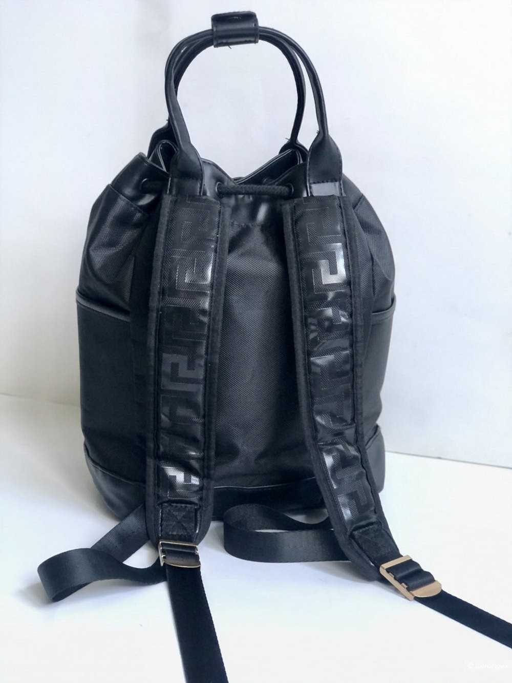 Versace Versace Parfums Black Nylon Backpack O/S - image 3