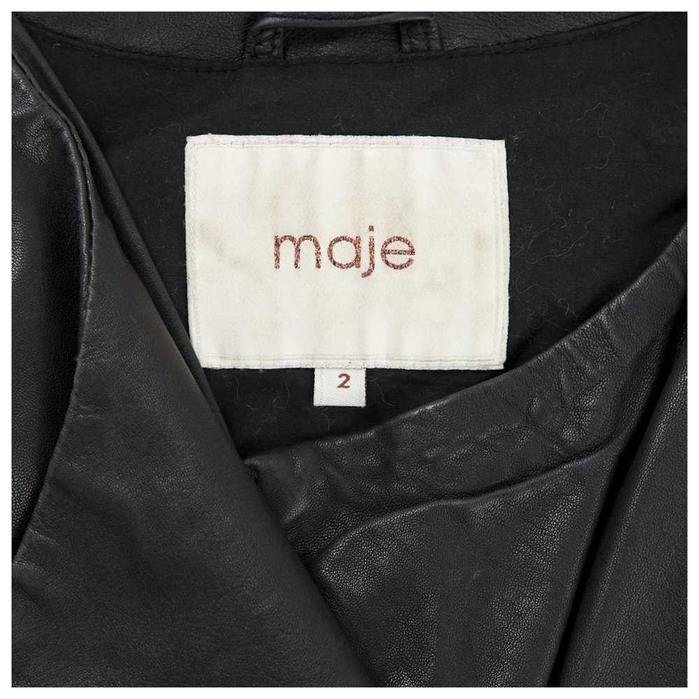 Maje Leather biker jacket - image 3