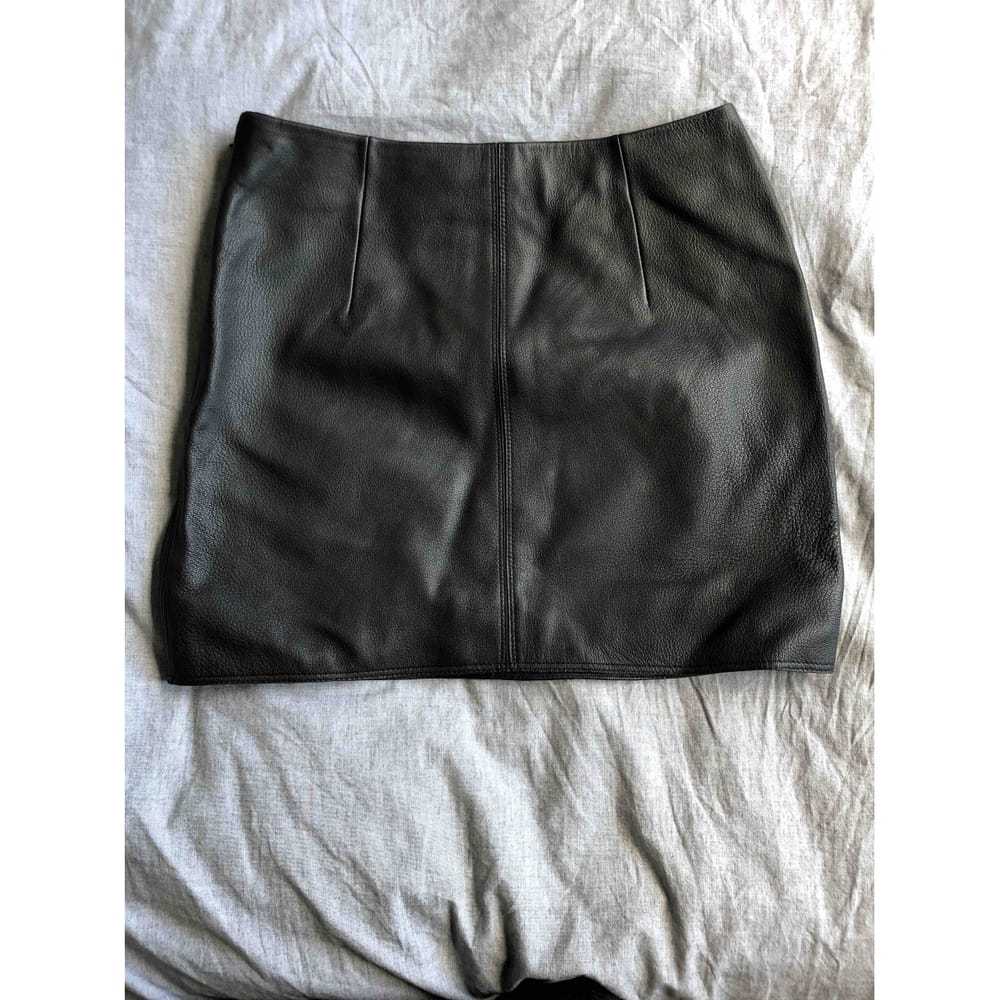 Acne Studios Leather mini skirt - image 2