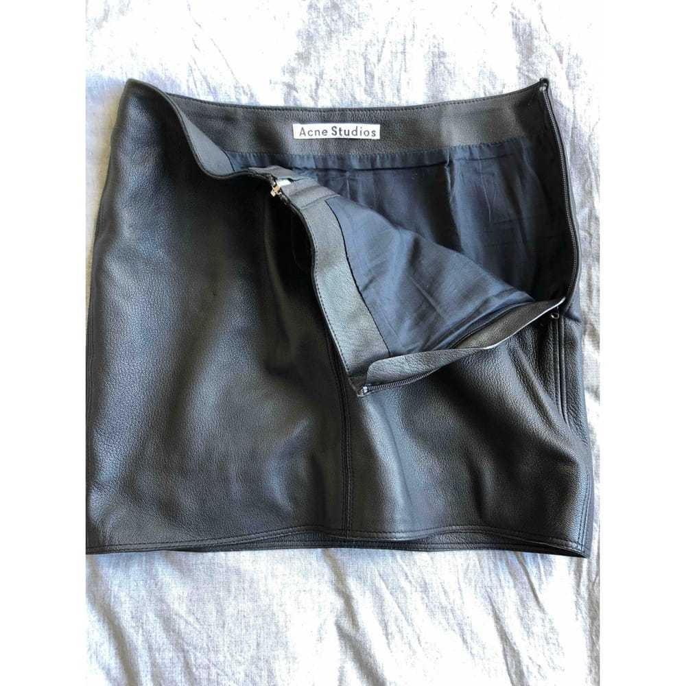 Acne Studios Leather mini skirt - image 4