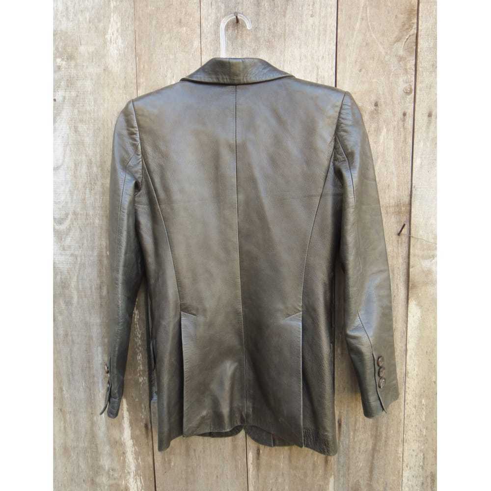Gucci Leather blazer - image 2