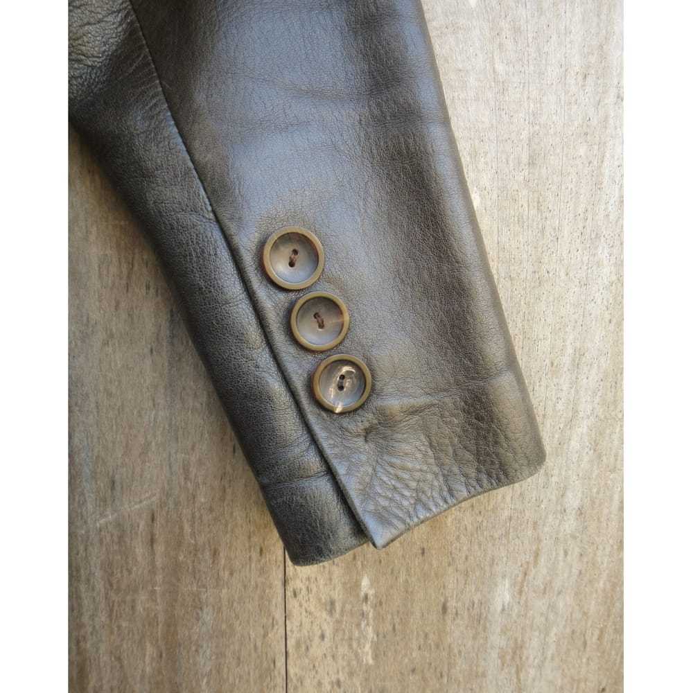Gucci Leather blazer - image 8