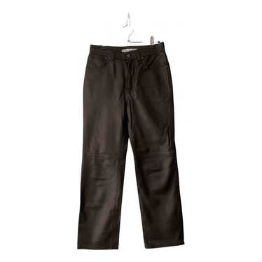 Acne Studios Leather straight pants - image 1