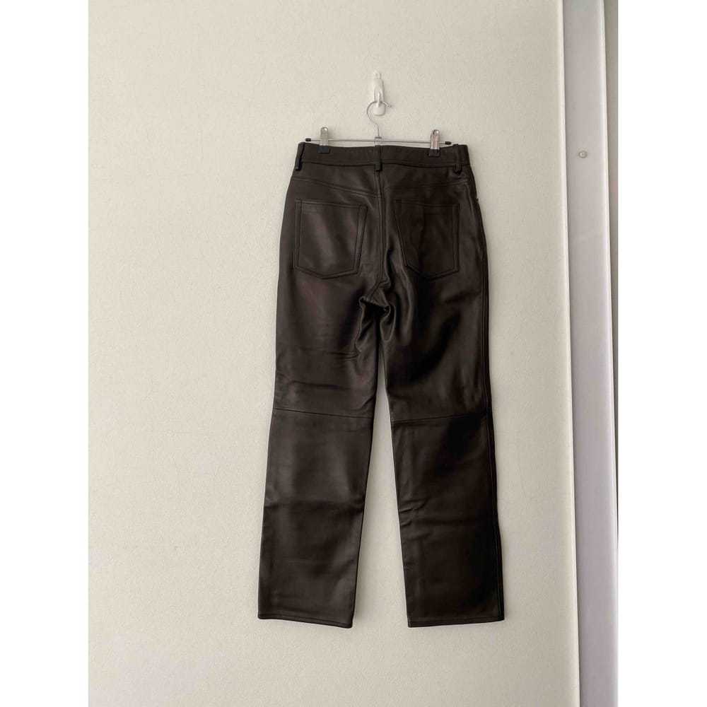 Acne Studios Leather straight pants - image 2