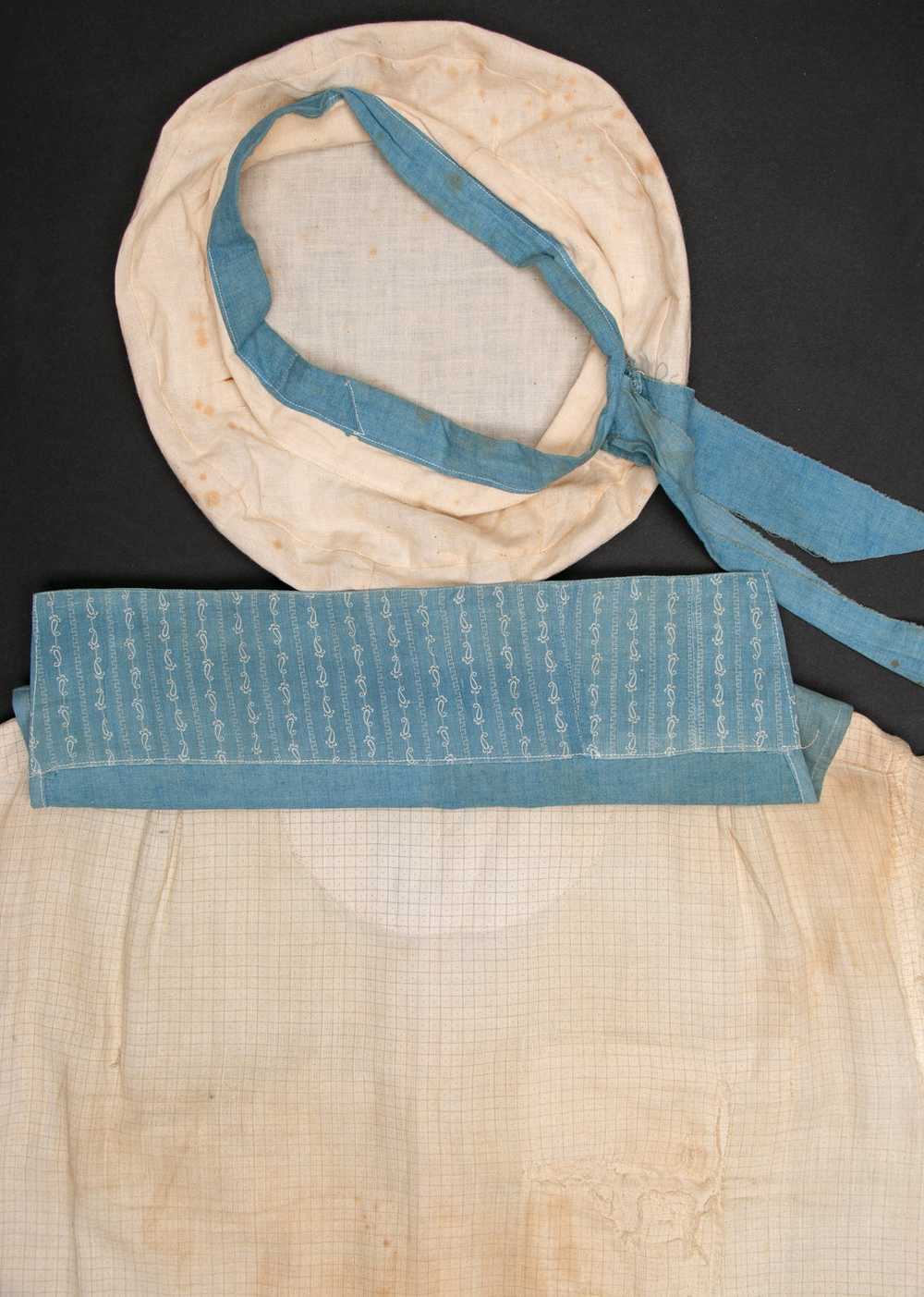 Antique Chambray & Calico Work Set with Matching … - image 8