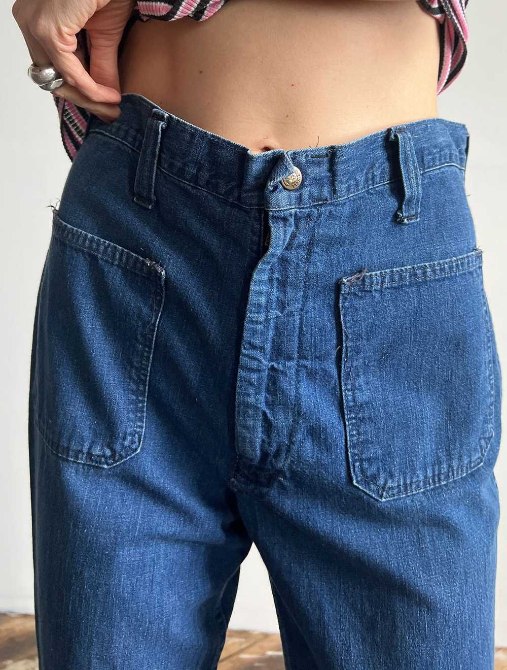 Vintage 1940's - 50's Madewell Brand Jeans, Denim… - image 4