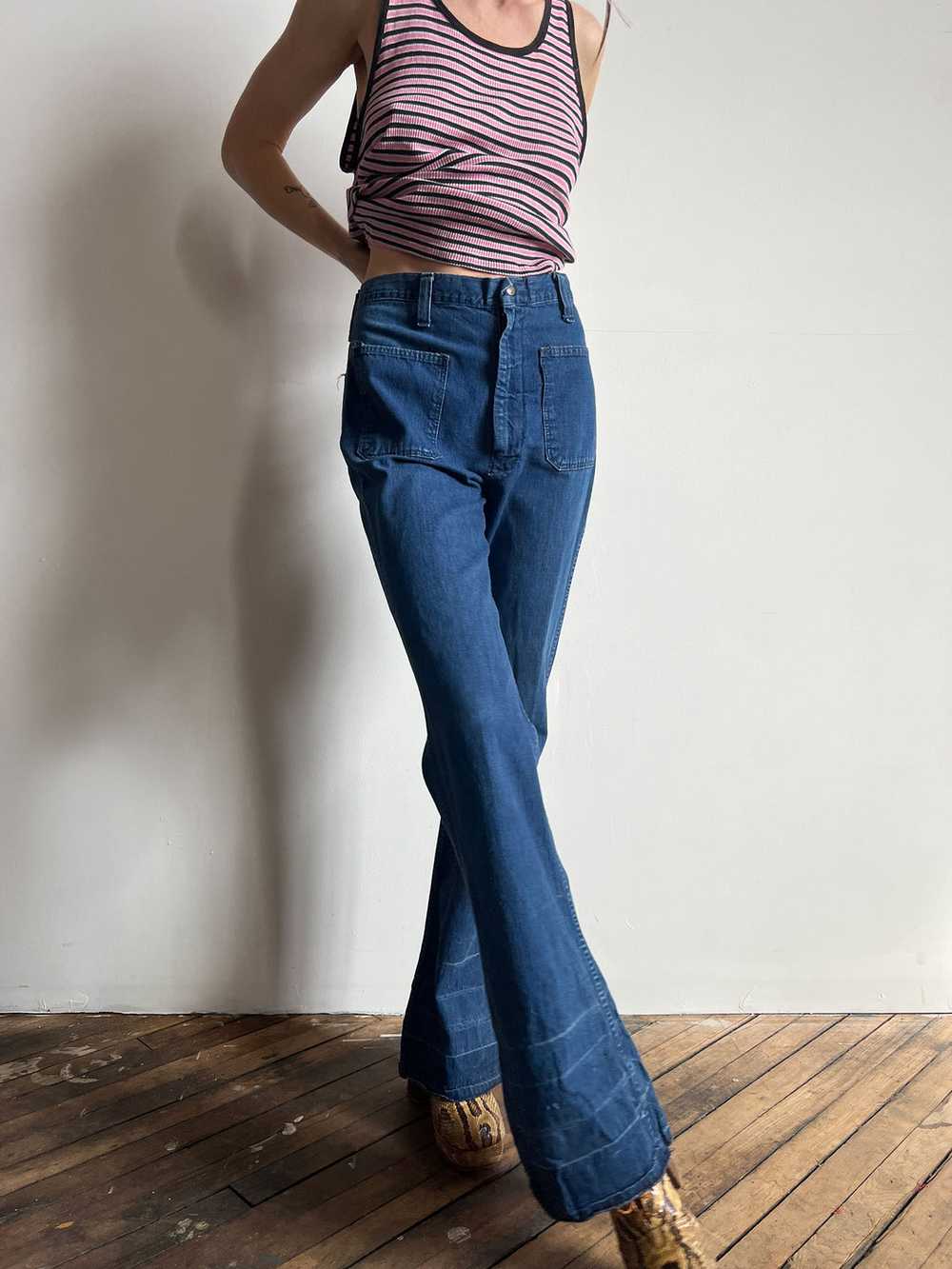 Vintage 1940's - 50's Madewell Brand Jeans, Denim… - image 5