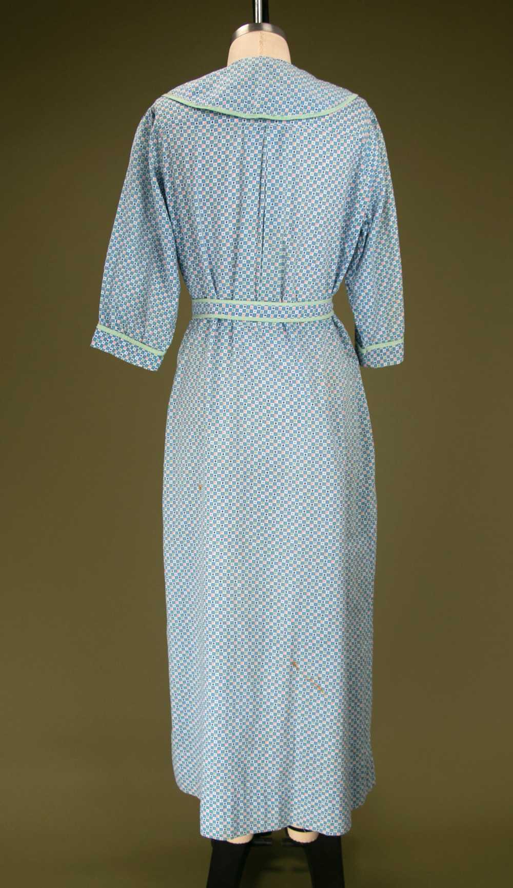 Vintage 1930's Depression Era Blue Farm Dress - image 11