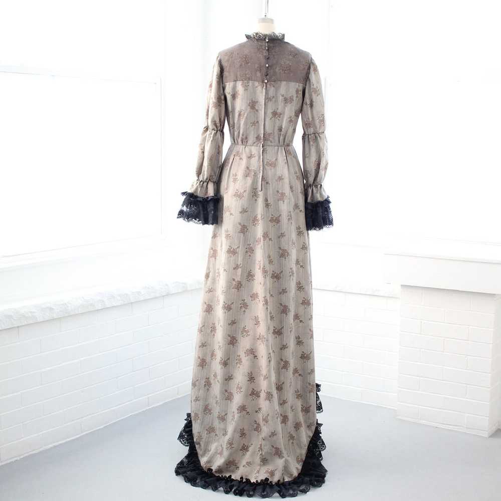 70s Gothic Revival Gown - image 7