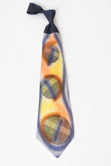 Stunning 40s Airbrushed Vintage Tie