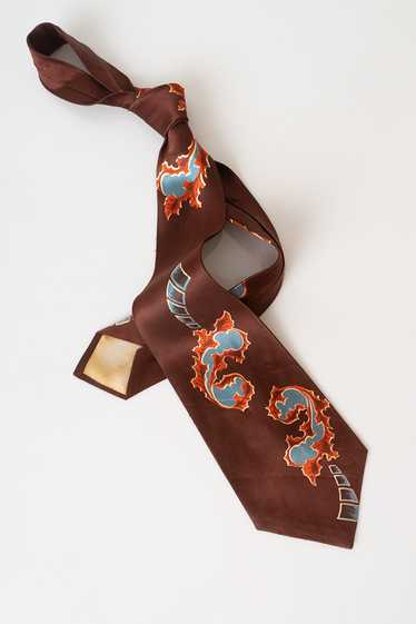 40s Deco Necktie - image 1