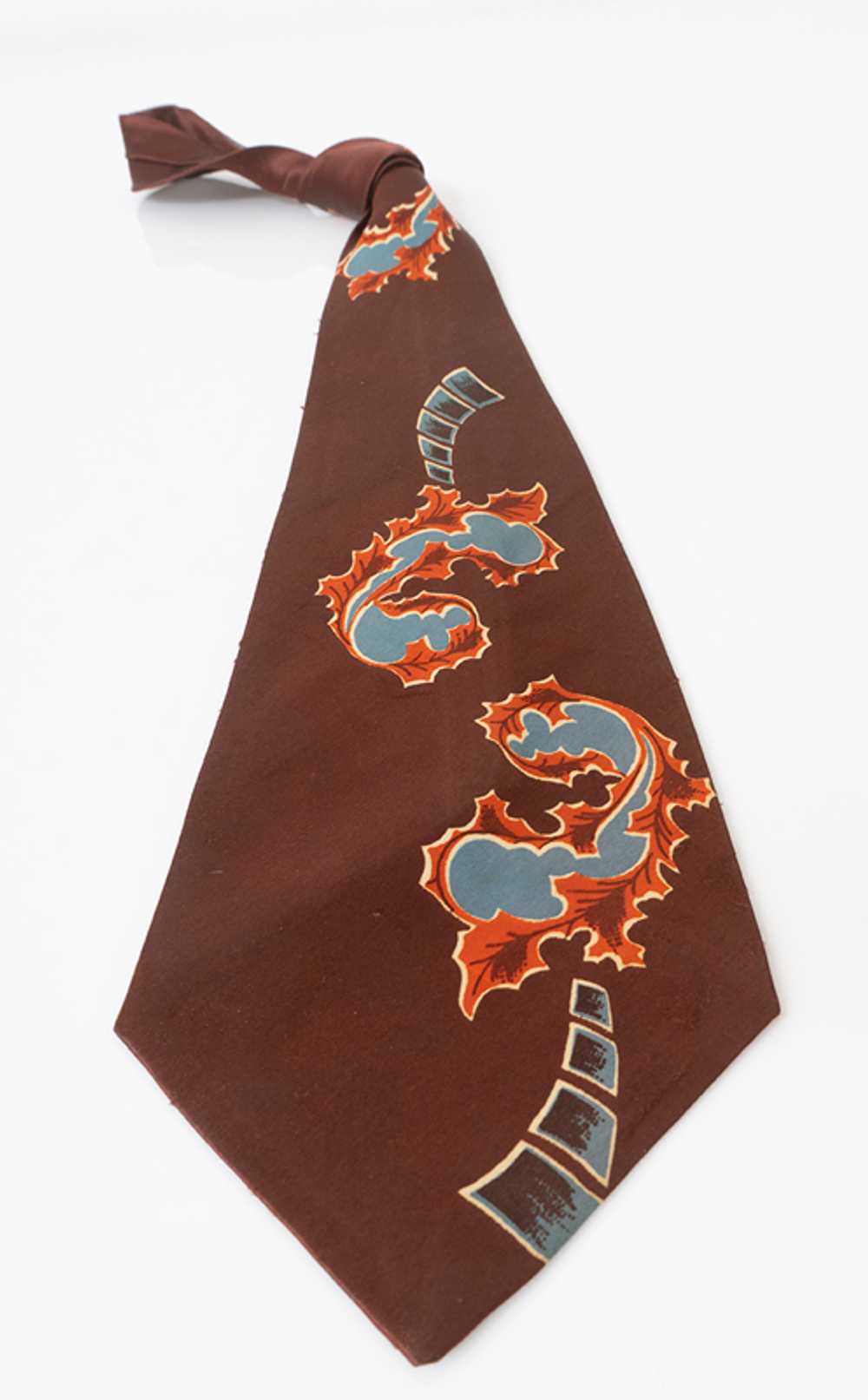 40s Deco Necktie - image 2