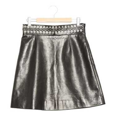 MIU MIU FW1998 Leather Skirt Size:40 Black | eBay