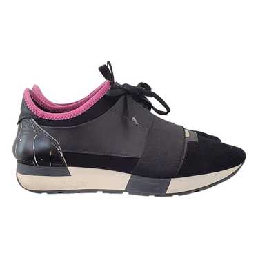 Balenciaga Race leather trainers - image 1