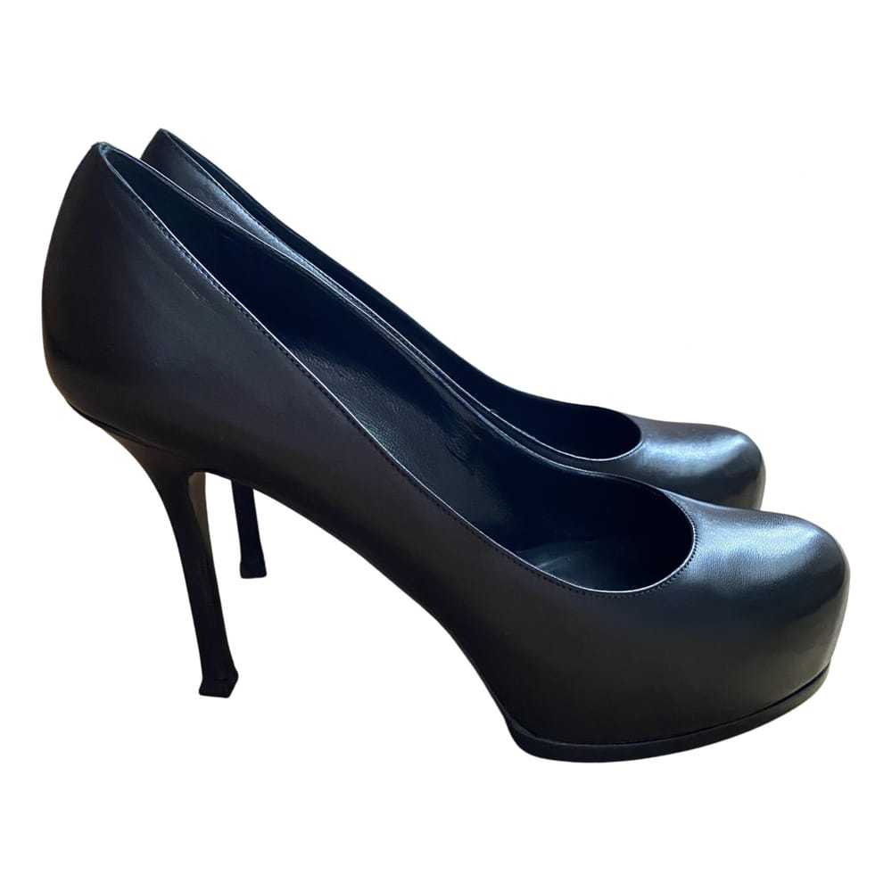 Yves Saint Laurent Trib Too leather heels - image 1
