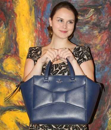 enj38　kate spade Kate Spade Jana Peachy Rose Smooth Leather Large Tote Bag