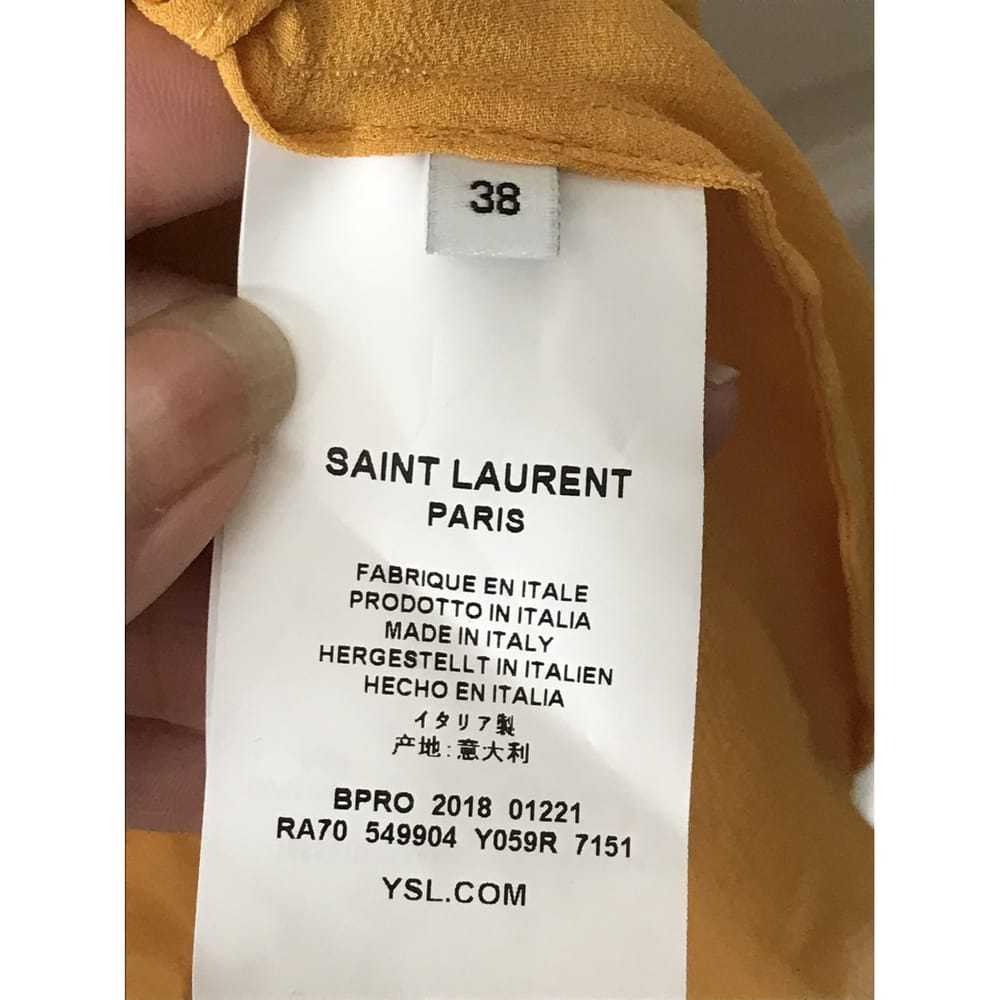 Saint Laurent Silk mid-length dress - image 3