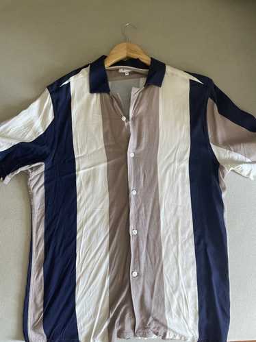 Reiss Reiss Striped Short Sleeve Button Down