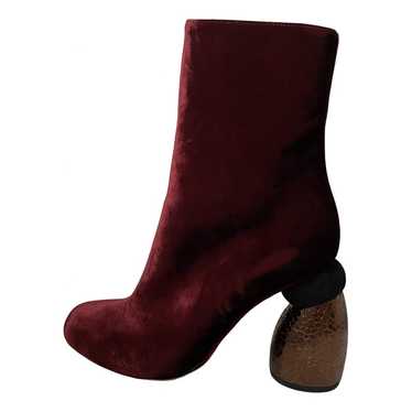 Dries Van Noten Velvet ankle boots - image 1