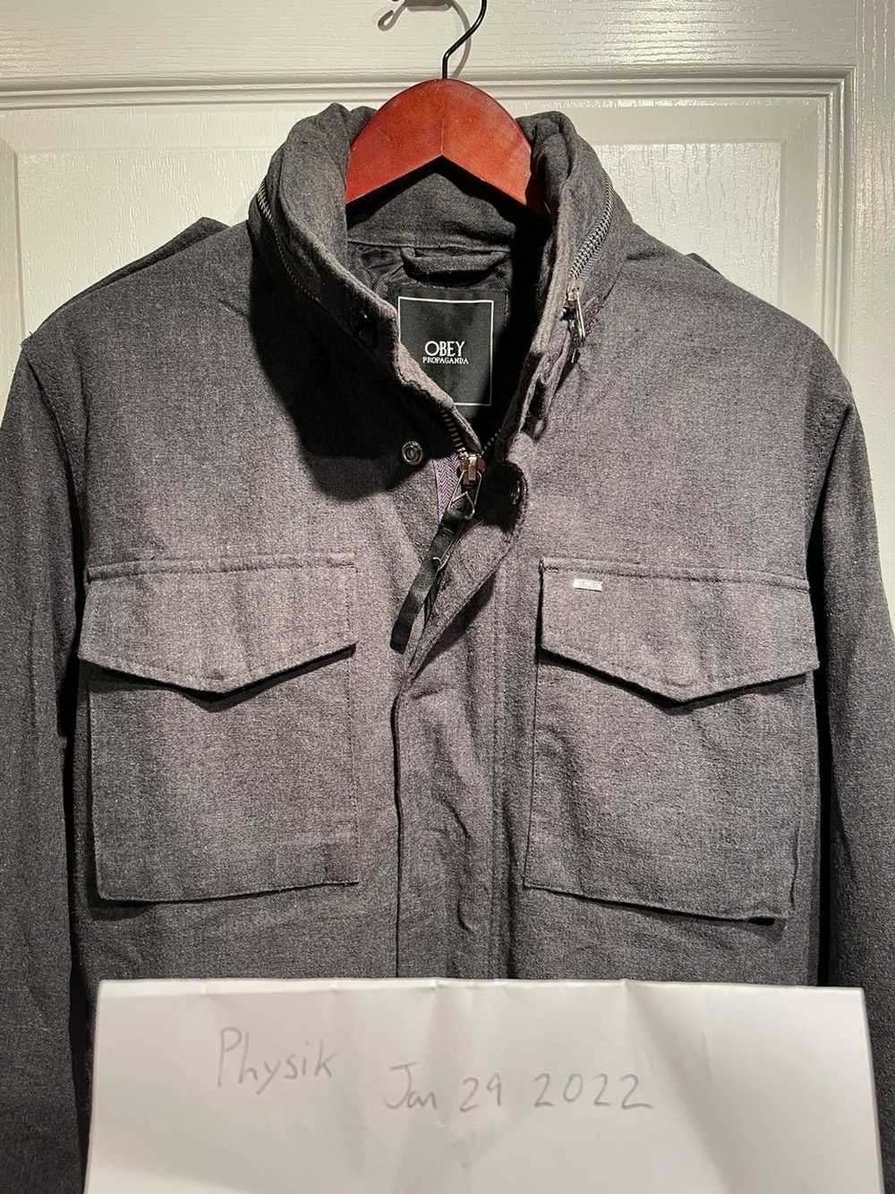 Obey Obey lined grey jacket - image 7