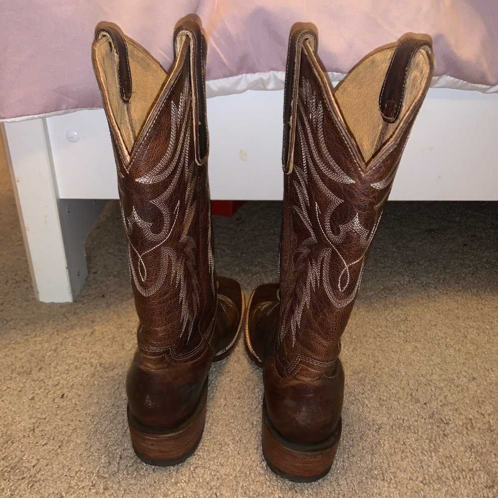 Streetwear Brown women cowboy boots size 7 - image 3