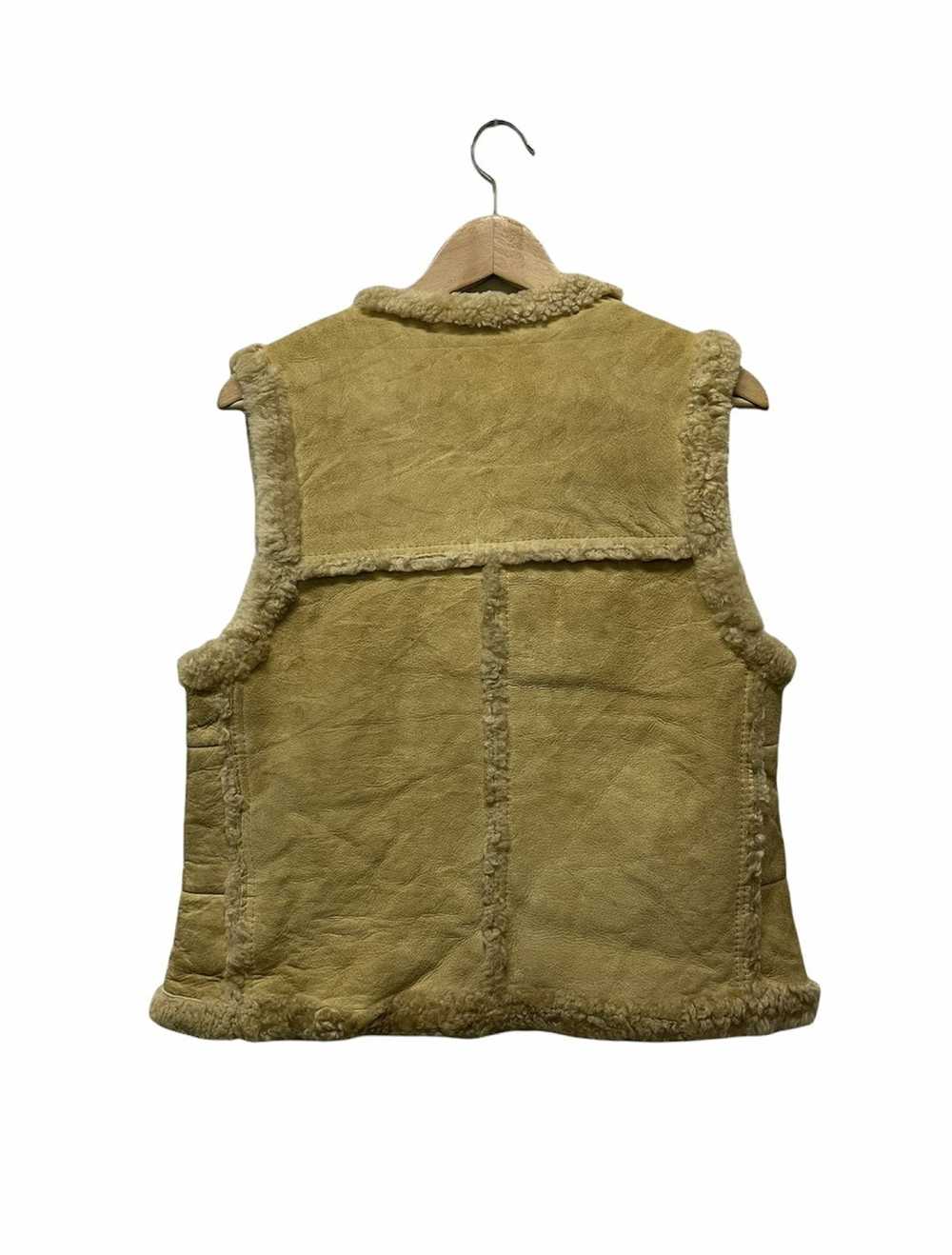 Leather × Tracey Vest VINTAGE SHEARLING LEATHER V… - image 3