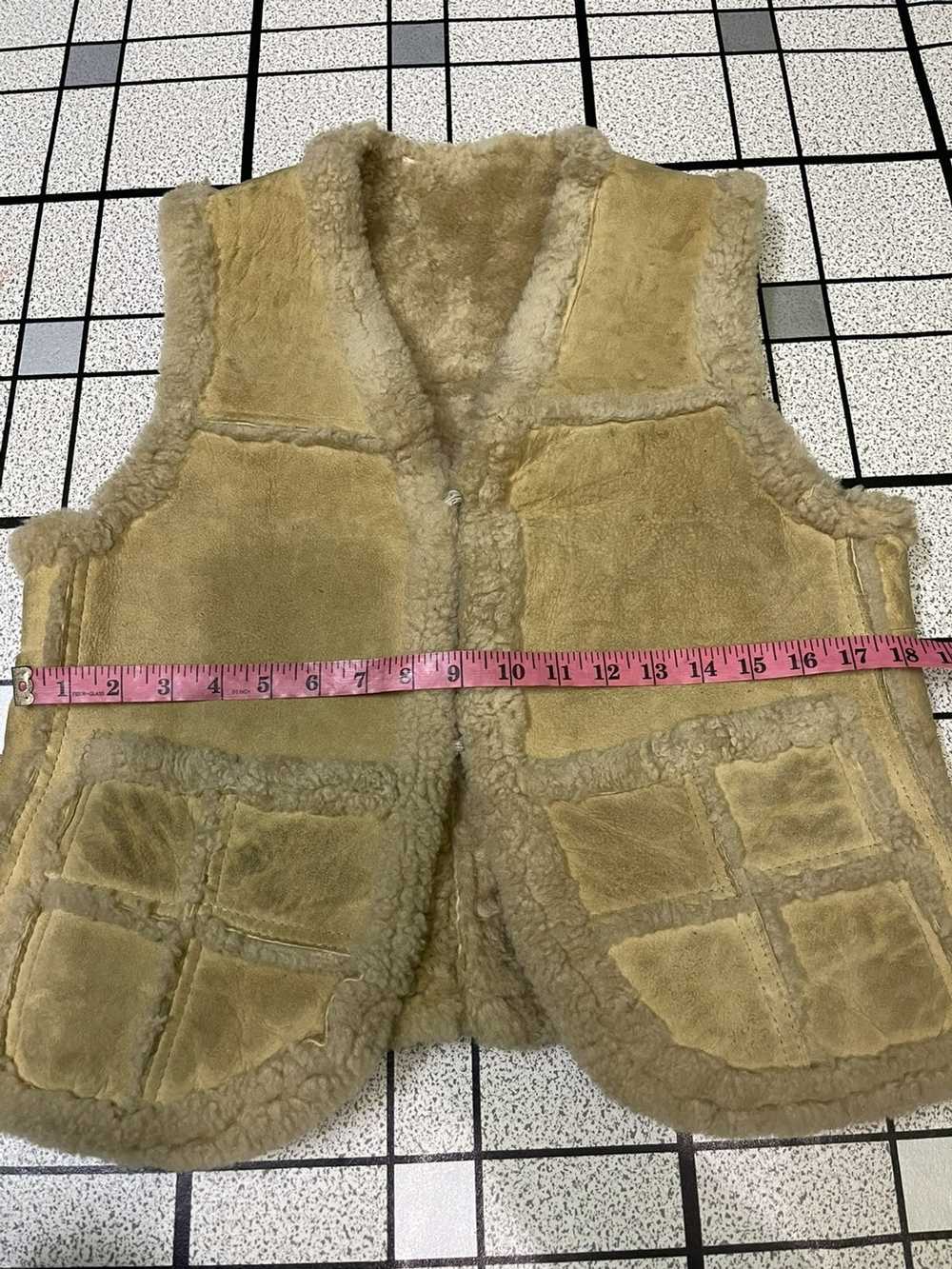 Leather × Tracey Vest VINTAGE SHEARLING LEATHER V… - image 4