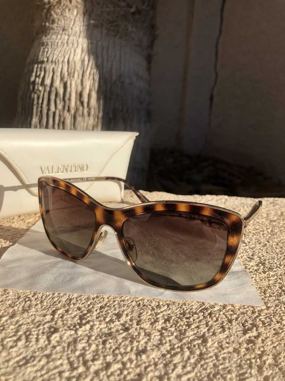 Designer × Valentino Valentino Sunglasses brown m… - image 1