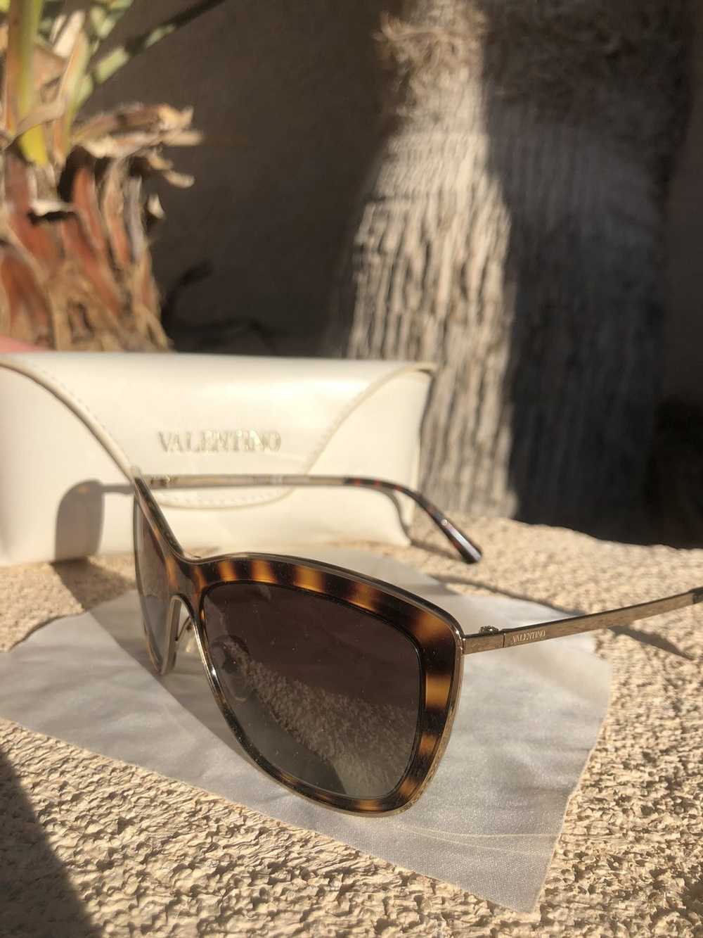 Designer × Valentino Valentino Sunglasses brown m… - image 4