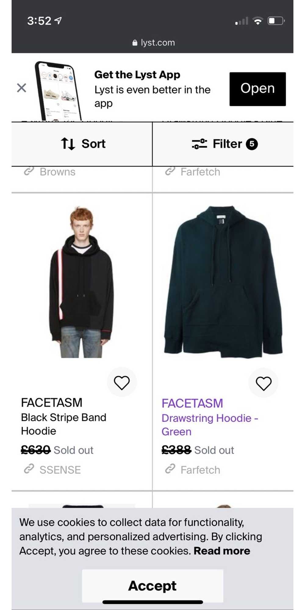 Facetasm Facetasm Asymetric Stripe Hoodie - image 6