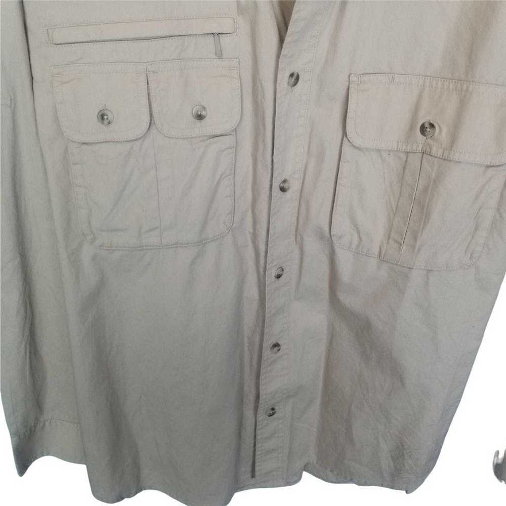 Cabelas Cabela's Mens L Tan Button Down Shirt Lon… - image 3