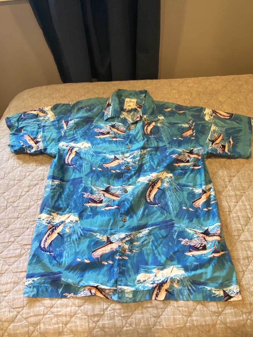 Guy Harvey Guy Harvey Marlin Bluewater Button Up - image 2