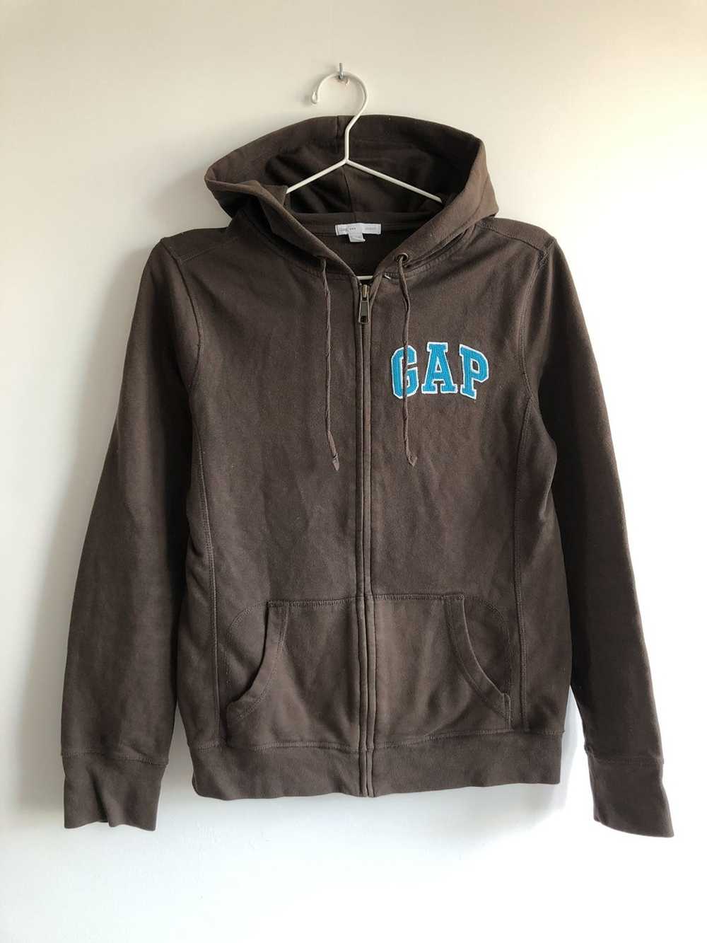 Gap Y2K Gap brown zip hoodie (For peace in Ukrain… - image 1