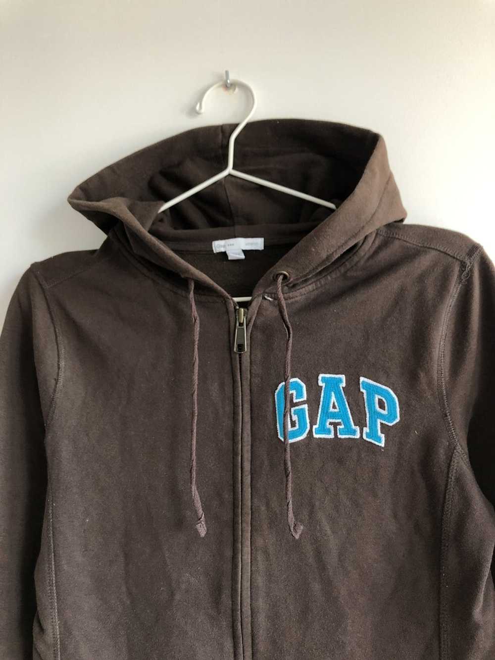 Gap Y2K Gap brown zip hoodie (For peace in Ukrain… - image 2