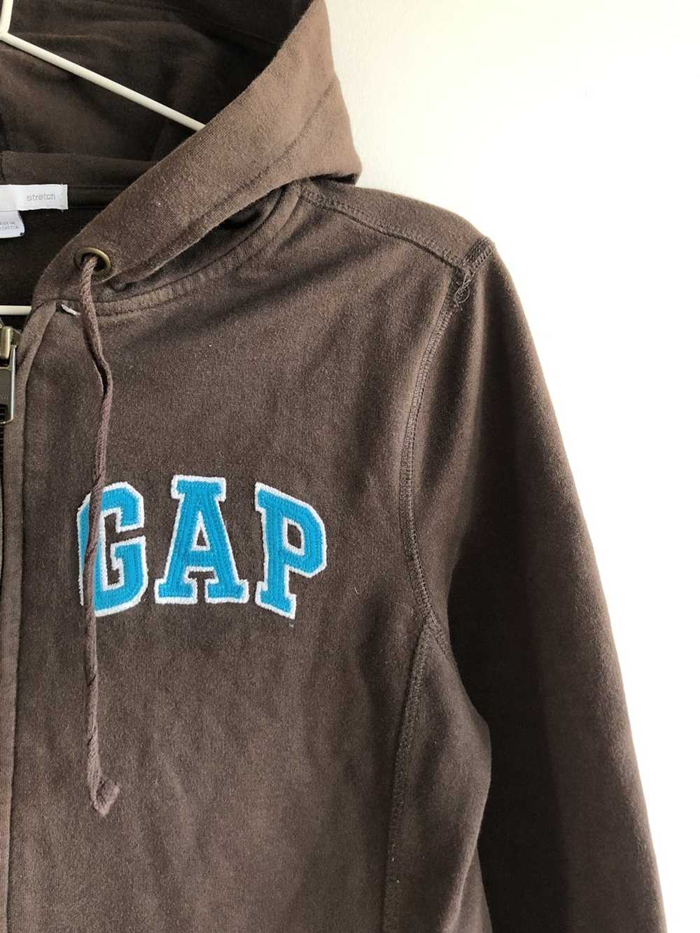 Gap Y2K Gap brown zip hoodie (For peace in Ukrain… - image 4