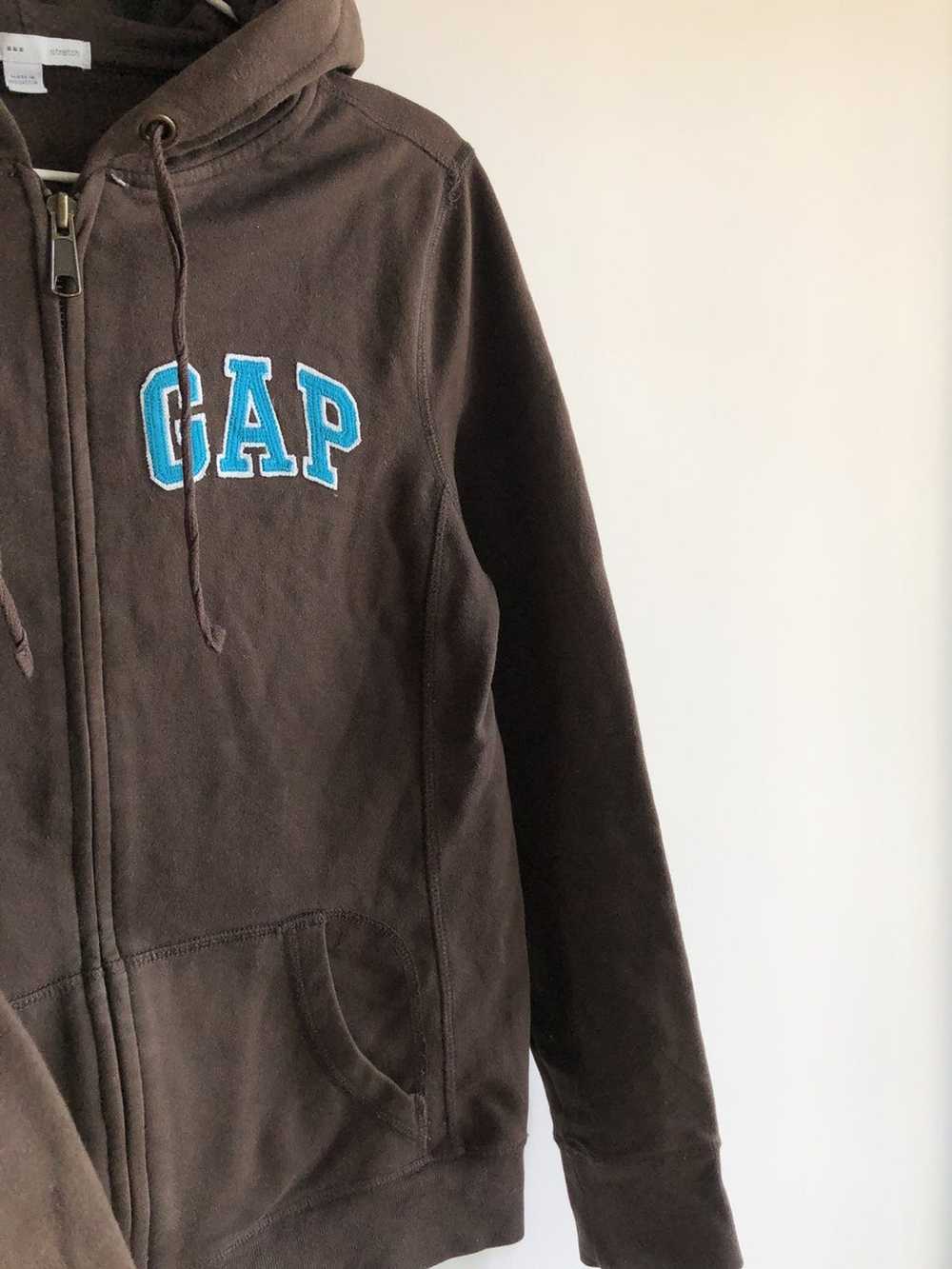 Gap Y2K Gap brown zip hoodie (For peace in Ukrain… - image 6