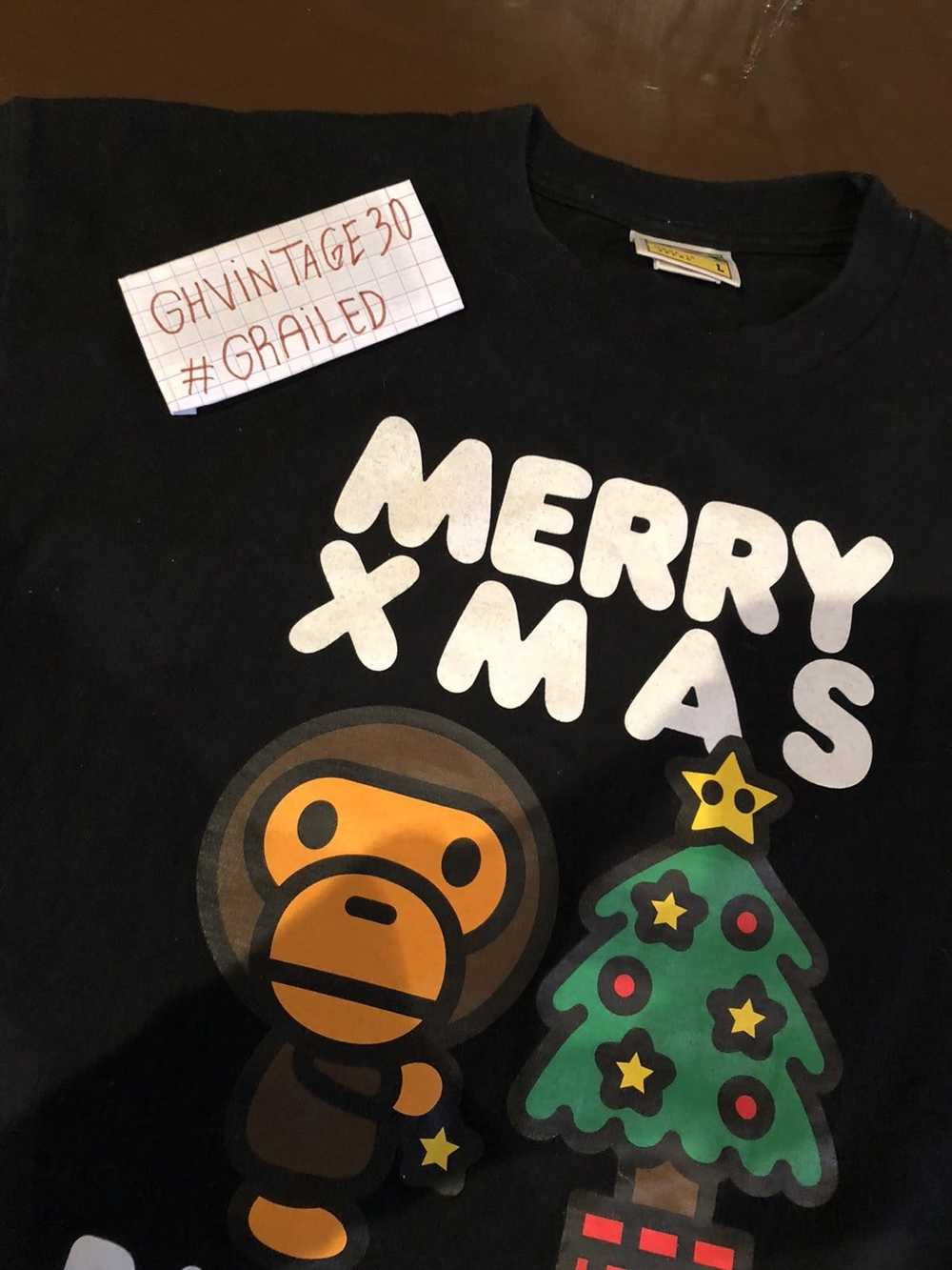 Bape Bape merry XMAS baby milo 08’ tshirt - image 8