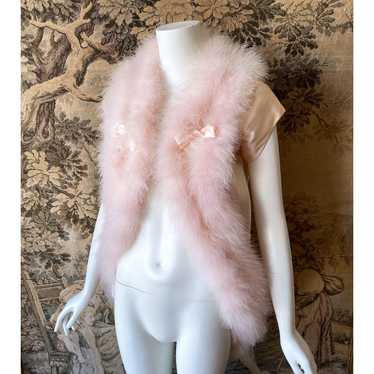 1960s Lucie Ann Pink Maribou Jacket - image 1