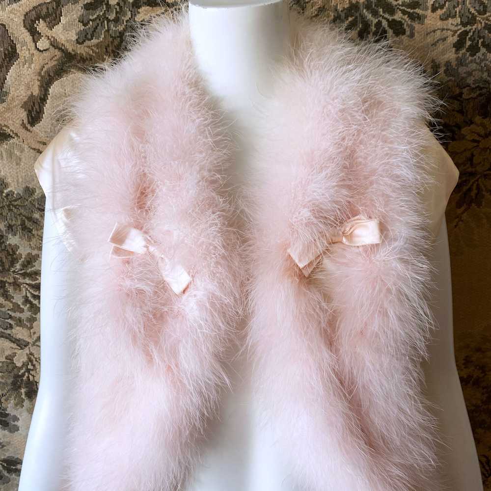 1960s Lucie Ann Pink Maribou Jacket - image 3