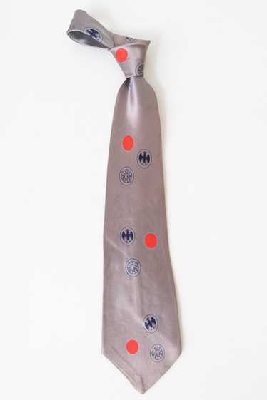 Vintage Silver 1940s-50s Tie