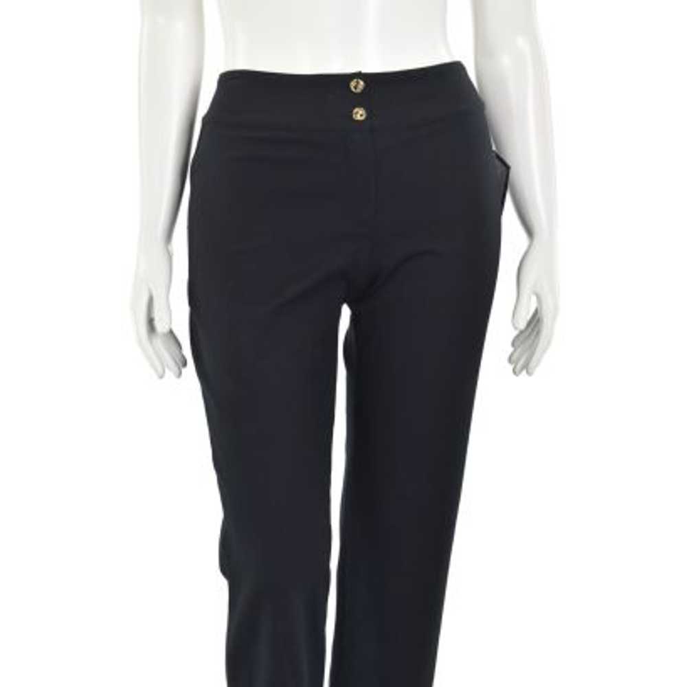 St. John Collection Black Twill Cropped Pants w/ … - image 2