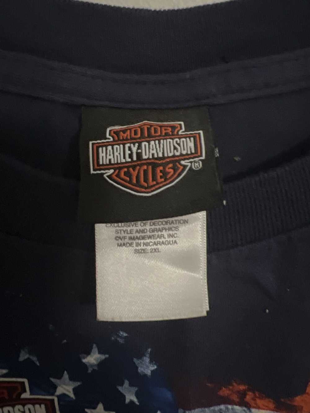 Harley Davidson × Vintage Navy long sleeve Harley… - image 2