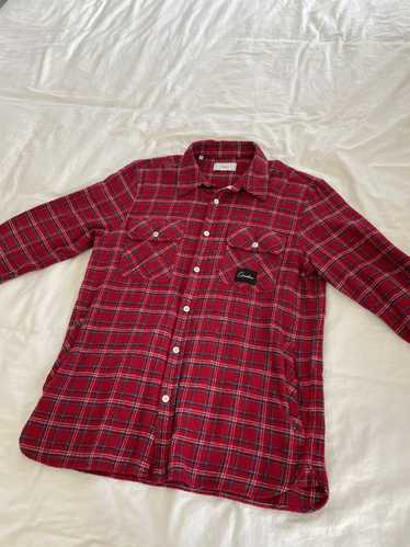 Ovadia & Sons Plaid flannel over shirt