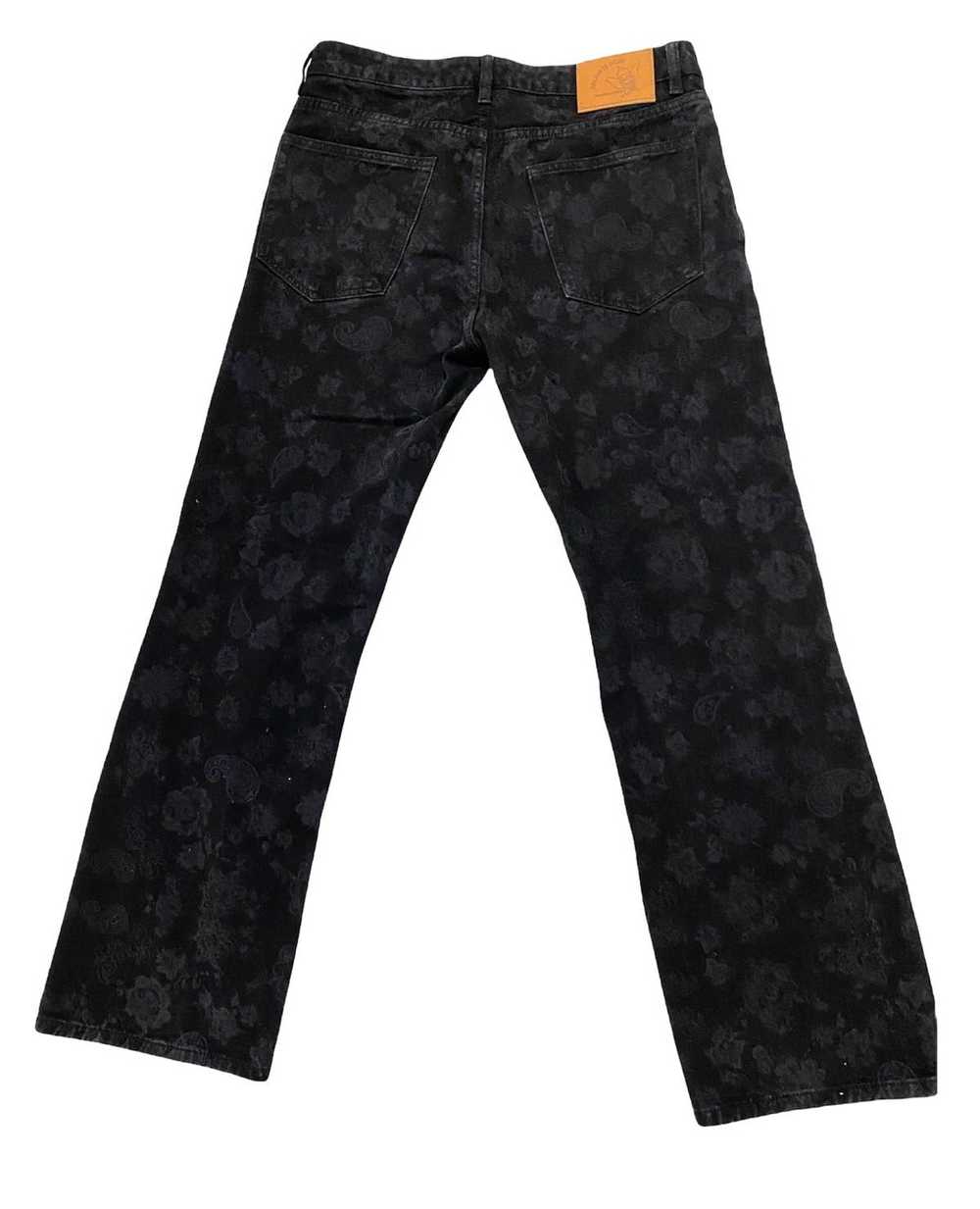 Japanese Brand Laser imprinted bandana print jeans - image 2