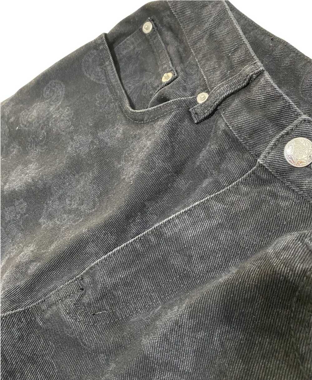 Japanese Brand Laser imprinted bandana print jeans - image 4