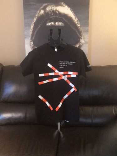 限定マット額装品/Virgil Abloh Speech14 Virgil Abloh x MCA Figures of Speech FOS Tee Shirt Champion
