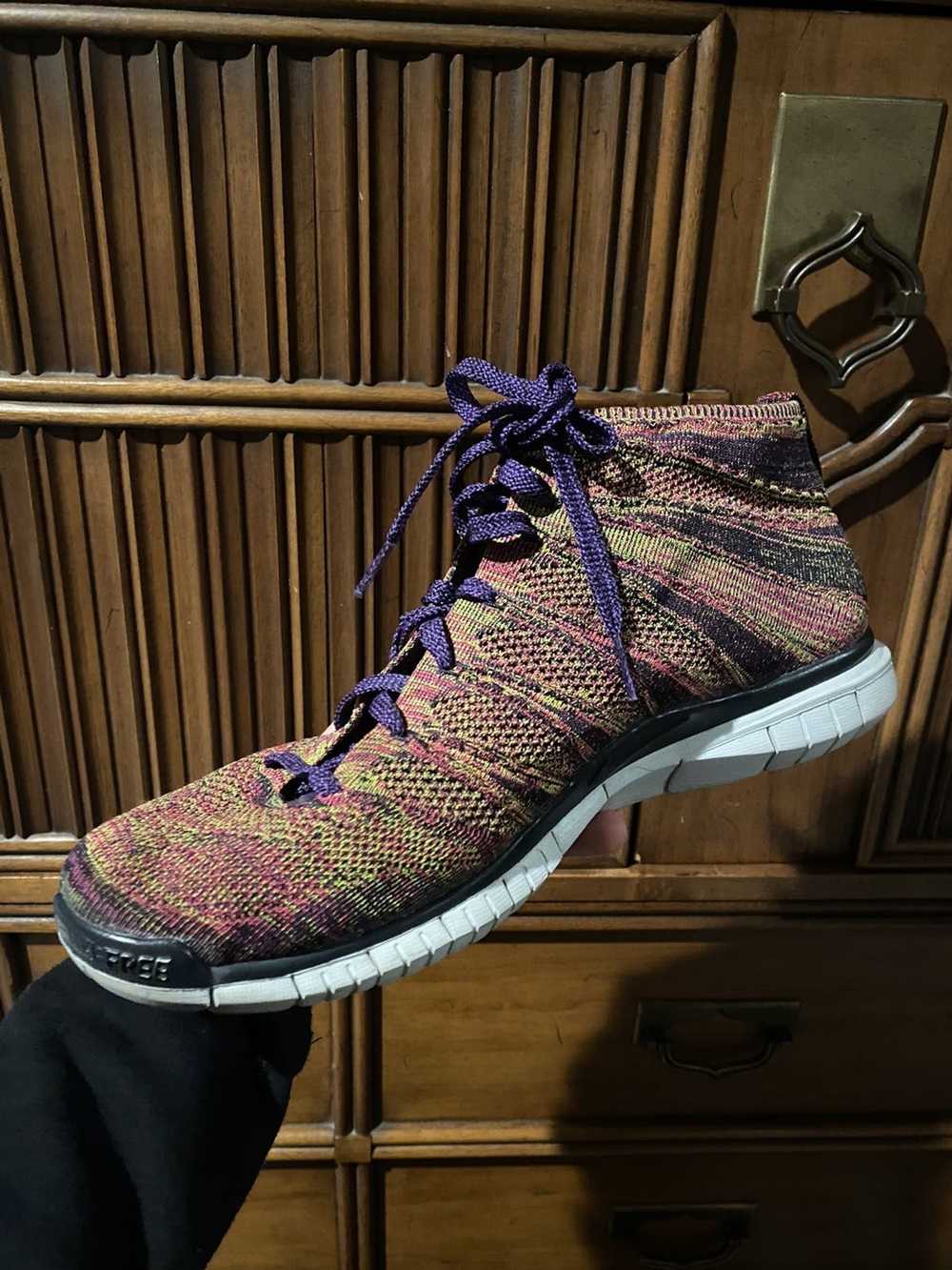 Nike Free Flyknit Chukka Grand Purple 2015 size 13 - image 3