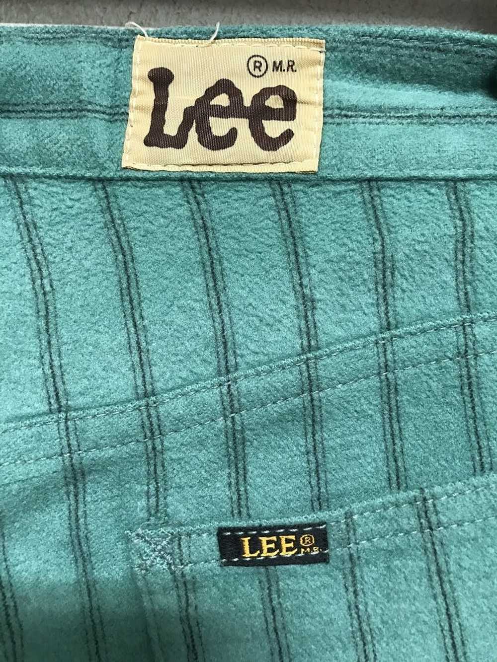 Lee × Vintage 1970s LEE Usa Suede Cotton Striped … - image 10
