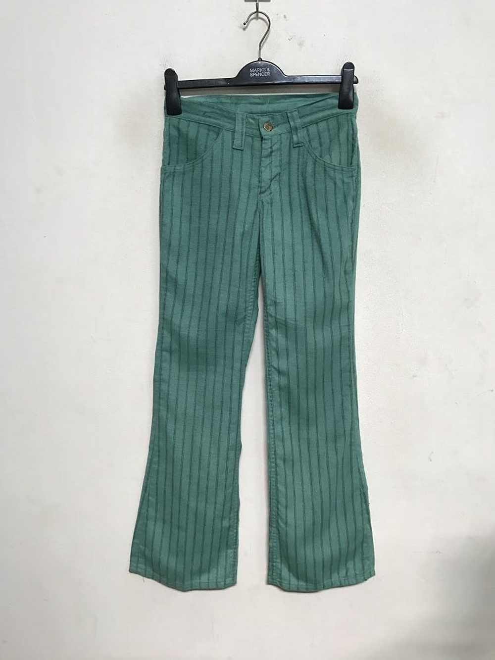 Lee × Vintage 1970s LEE Usa Suede Cotton Striped … - image 1
