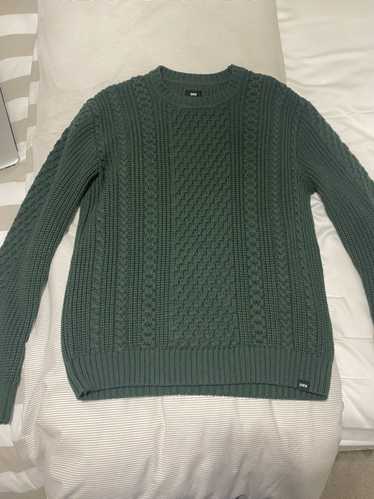Edwin Edwin Green Cable Knit Sweater